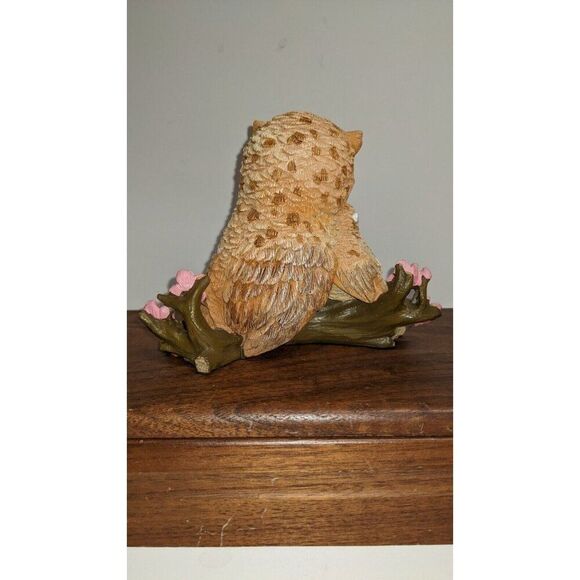 "Hamilton Collection Owl Always Adore You Figurine 2077 Mother & Baby Owl With F - Picture 3 of 11